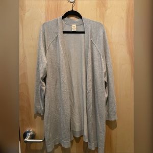 Faded Glory cardigan; 2X; grey